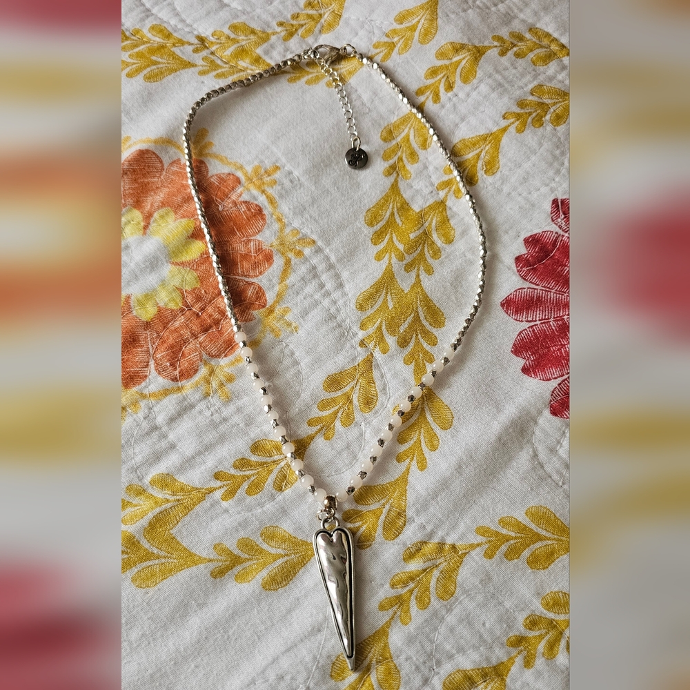 Plunder Design Gold Heart Pendant Necklace - Picture 8 of 8